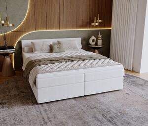 SUVI 2 kárpitozott ágy tárolóhellyel 160x200 - fehér
