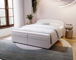 KIRSTEN 2 kárpitozott ágy tárolóhellyel 180x200 - fehér