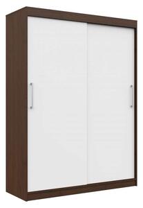 Tolóajtós Szekrény P200_150 - wenge-fehér