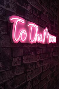 To the Moon - Pink Dekoratív műanyag LED világítás 72x2x16 Rózsaszín