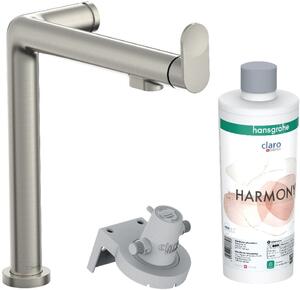 Hansgrohe Aqittura M91 konyhai csaptelep szűrővel álló rozsdamentes acél 76802800