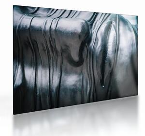 Kép - Acél arc (üvegen) (70x50 cm)