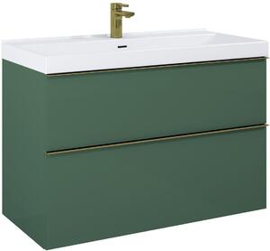Elita Look szekrény 100x44.9x63.5 cm Függesztett, mosdó alatti zöld 168562