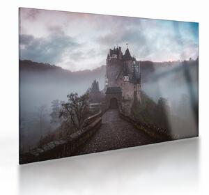Kép - Eltz-kastély, Németország (üvegen) (70x50 cm)
