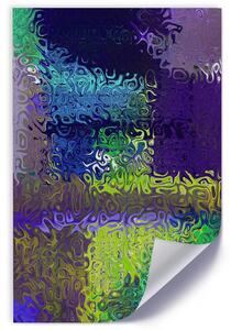 Gario Poszter Ibolya absztrakció A keret színe: Keret nélkül, Méret: 30 x 45 cm