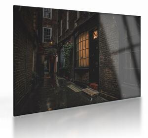 Kép - Londoni utca (üvegen) (70x50 cm)