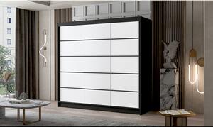 Nagy szekrény PALERMO VII 200 cm fehér