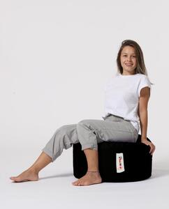 Kültéri puff Round Pouf-Black Fekete