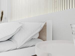 IKAROS ágy 160x200 cm, fehér/sonoma tölgy Ágyrács: Ágyrács nélkül, Matrac: Matrac nélkül