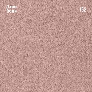 Rózsaszín szövet sarokkanapé Ame Yens Kukumo 204 cm, jobbra