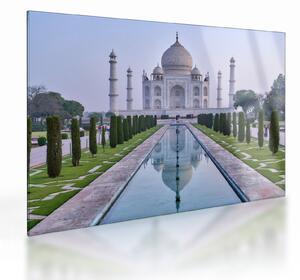 Kép - Taj Mahal napkeltekor (üvegen) (70x50 cm)