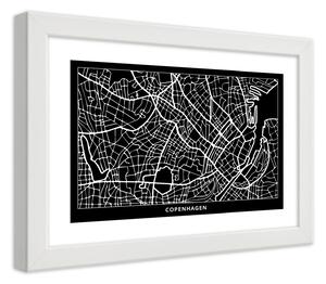 Gario Poszter Koppenhága városrendezési terve A keret színe: Keret nélkül, Méret: 30 x 20 cm