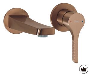 Falsík alatti mosdócsaptelep REA VISION Brush Copper + BOX