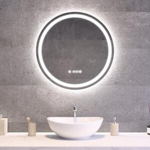 Ø60cm kerek LED tükör Welland Type20R | Páramentesítő - Óra - Fényerő + színhőfok állítás