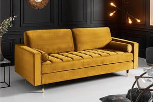 COZY VELVET sárga bársony kanapé