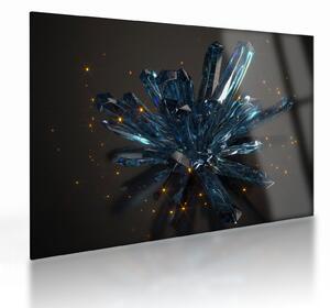 Kristály kép (üvegen) (70x50 cm)