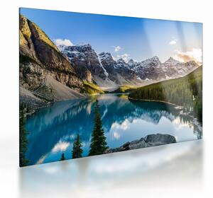 Kép - Kanada, Banff Nemzeti Park, Moraine Lake (üvegen) (70x50 cm)