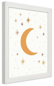 Gario Poszter Csillagos éjszaka A keret színe: Fehér, Méret: 30 x 45 cm