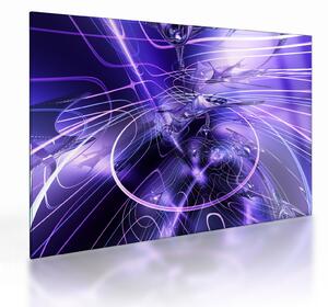A technikai absztrakció képe (üvegen) (70x50 cm)