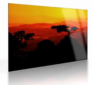 Kép - naplemente (üvegen) (70x50 cm)
