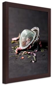 Gario Poszter Rose tea A keret színe: Természetes, Méret: 30 x 45 cm