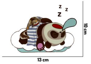 Matrica kapcsolóra "Alvó panda" 13x10 cm