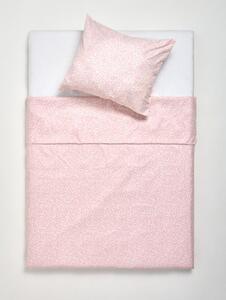 Sinsay - Mikroszálas ágyneműhuzat apró növényi mintával - pasztellpink