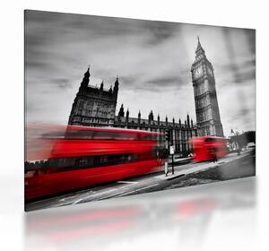 Kép - a Parlament londoni házai (üvegen) (70x50 cm)