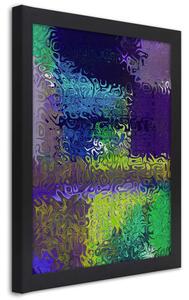 Gario Poszter Ibolya absztrakció A keret színe: Fekete, Méret: 20 x 30 cm