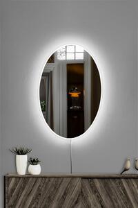 Elliptical Single 30 x 40 cm Tükör LED -es világítással 30x40 fehér