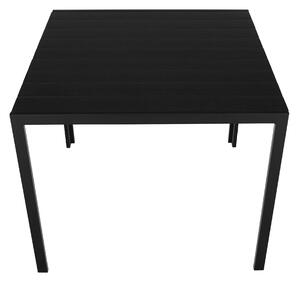 KONDELA Kerti asztal, 90 cm, fekete, ABELO