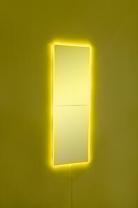 Rectangular 20 x 80 cm Tükör LED -es világítással 20x80 Sárga