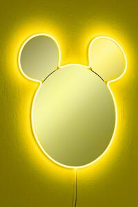 Mickey Silver Tükör LED -es világítással 53x50 Sárga