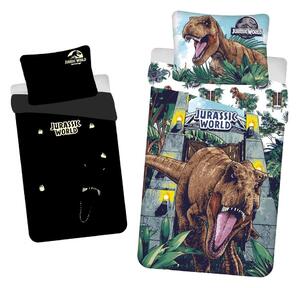 Jerry Fabrics Világító ágynemű Jurassic World „Roar“ - 140 x 200 cm / 70 x 90 cm