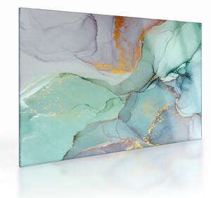 Absztrakt kép (üvegen) (70x50 cm)