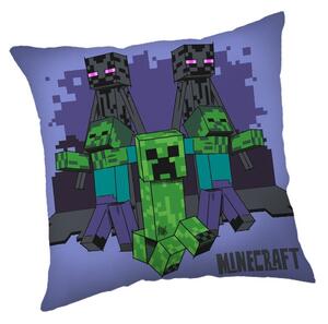 Jerry Fabrics Mintás gyerek párna - Minecraft - Mobs coming for you | 40 x 40 cm