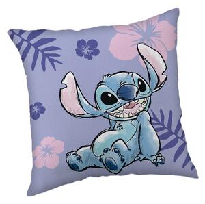Jerry Fabrics Mintás gyerek párna - Lilo a Stitch - lila | 40 x 40 cm
