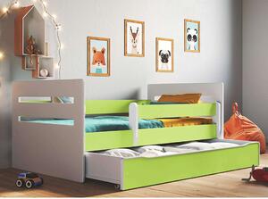 Kocot Kids Tomi Ifjúsági ágy ágyneműtartóval és matraccal #zöld -