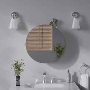 Vicco Loki fehér tükrös fürdőszobai szekrény – 60 × 60 × 15 cm