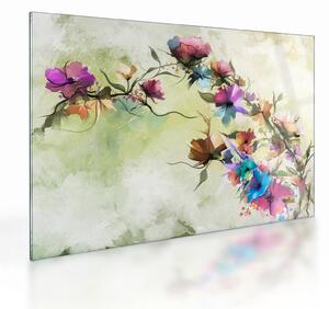 Kép - Virág festménye (üvegen) (70x50 cm)