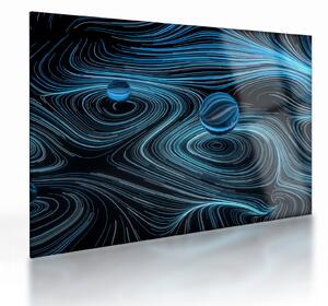 Absztrakt képet (üvegen) (70x50 cm)
