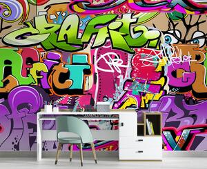 Fotótapéta Graffiti art neon színekben Anyag: Vlies, Méretek: 150 x 105 cm