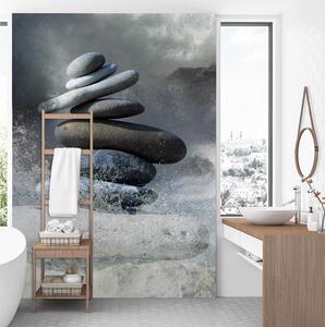 Gario Fotótapéta Függoleges kövek, zen Anyag: Vlies, Méret: 100 x 140 cm
