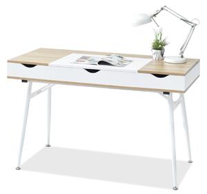 Z0ND0 PC asztal Baiden (tölgy + fehér). 1109731