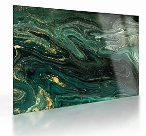 Kép - Zöld márvány (üvegen) (70x50 cm)