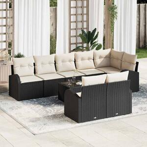 Kerti Kanapé Szett párnával 9 pcs 289 x 124 x 85 cm Poli rattan