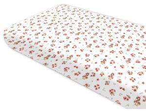 Baby Shop 60*120 cm pamut,gumis lepedő - rózsaszín kacsa