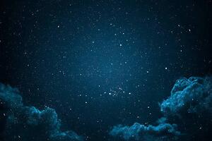 Fotográfia Night sky with stars and clouds., michal-rojek, (40 x 26.7 cm)