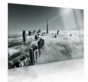 Kép - Felhőkarcolók Dubaiban (üvegen) (70x50 cm)