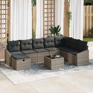 Kanapé Szett párnával 8 pcs polirattan